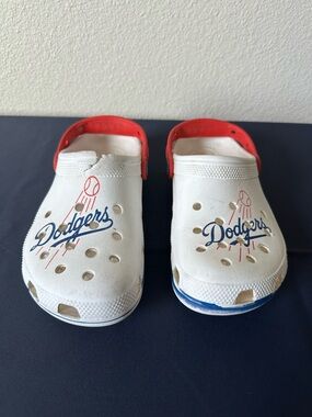 2024 MLB Los Angeles Dodgers Crocs Classic Clog W8 M6 Distressed Beater